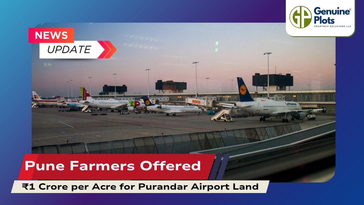 Pune Farmers Offered ₹1 Crore per Acre for Purandar Airport Land